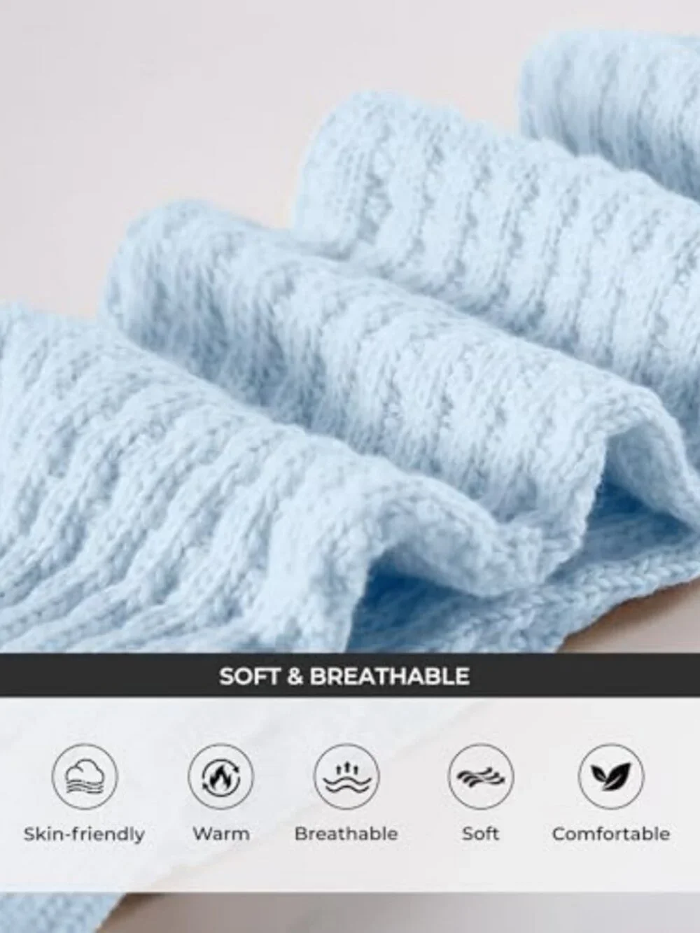 Cozy Slouch Crew Socks for Women - Soft, Warm, Stylish & Comfortable Footwear